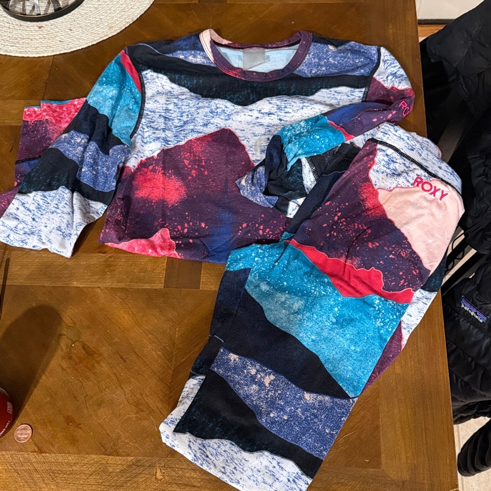 Roxy Multicolor Long Sleeve Top and Pants Set